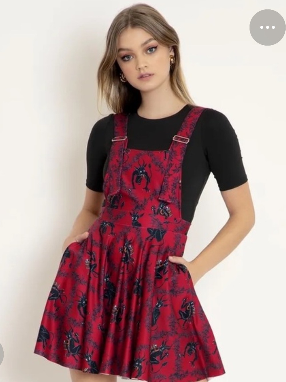 BlackMilk Clothing Merry Krampus Apron Dress